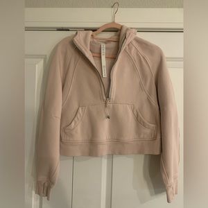 Lululemon cropped scuba half zip